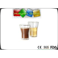 Serving Beverages Double Wall Glass Cups Cold&amp;amp;Hot Proof!350ml Double Wall Glass mugs