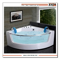 Two persons massage/whirlpool bathtubs with glass(TMB053)