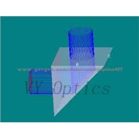 BK7 glass  UV grade fused silica right angle prism