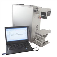Portable fiber laser marking machine for stainless steel, metal color engraving