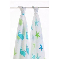 LAT Pre-washed 100% cotton muslin blankets &amp;amp; swaddles