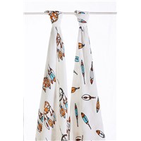 LAT pre-washed bamboo muslin swaddles