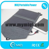 MIQ high efficiency flexible folding solar panels USB charger 12W