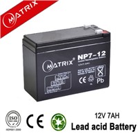 12v 7ah security system battery