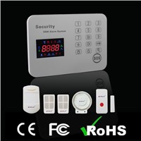 APP &amp;amp; Android Operation + LED Touch Keypad GSM Intelligent Security Home Alarm System