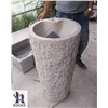 G682 Granite Pedestal Sink,Yellow Granite Pedestal Wash Basin,Granite Sink