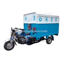 200cc Garbage Motor Tricycle for Sanitation Use with Hydraulic Dumper