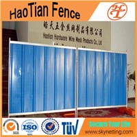Colorful Temporary Steel Hoarding Used For Construction Sites