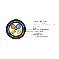 G652D single mode optical electric composite cable