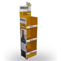 Offset Printing Cardboard Wine Display Stand, Wine Display Rack, Wine Display