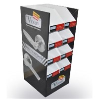 Popular Paper Display Stand, Grocery Store Shelf for Locks