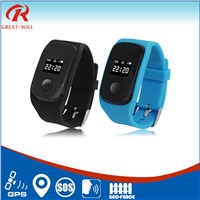 emergency sos panic button smart personal gps adult watch tracker for senior citizen