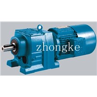 High quality R series helical inline geared motor gearbox