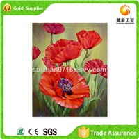 First Class Rhinestone Embroidery Painting Poppy Canvas Painting Oil Painting Supplies