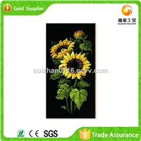 Yiwu Factory Diy Diamond Mosaic On Sunflower Canvas Painting For Living Room