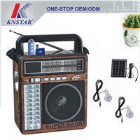 FP-1363RLS Portable solar radio with mp3 player and torch light