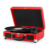 New arrival Portable usb suitcase turntable player with MP3 player