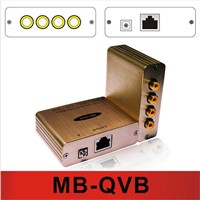 The Quad Video Balun transmitted by Cat5e/6(MB-QVB)