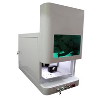 most safe 10W 20W 30W metal fiber laser marking machine with full enclosure