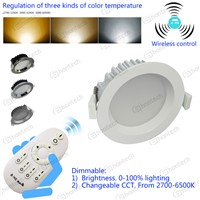 12W CCT changeable and dimmable LED downlight
