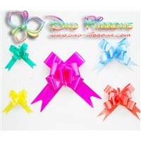 simple polypropylene solid color hand pull bows gift ribbon