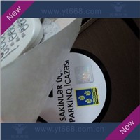 Silver embossing printing paper sticker