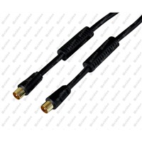 Coaxial Flylead Cable Male to Male W/ Ferrie Beads
