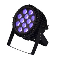 Waterproof Outdoor IP65 Slim LED Par can Light 12x12W 6in1 RGBWAUV DMX for Disco StageLighting