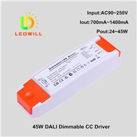 45W DALI Constant Current Driver for LED Panel light and COB light LED Dimmers