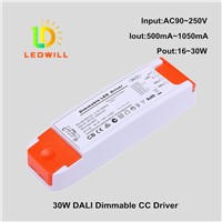 30W DALI Dimmable constant current Ballast for LED Downlight and LED Panel LED Dimmers