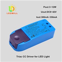 3~12W LED Dimmer Triac Dimmable constant current driver Triac dimmable with Leading edge