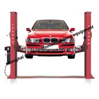 two post one side manual release car lift