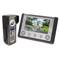 7 Inch Video Door Phone Doorbell Intercom Kit 1-camera 1-monitor