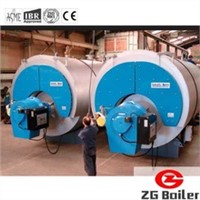 horizontal automatic hot water gas oil boiler