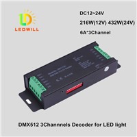 ledlamps spotlights RGB DMX512 CV Decoder Connector 3CH DMX512 CV Driver with 3-Pin connector