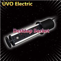Pop up socket with USB charge desktop socket