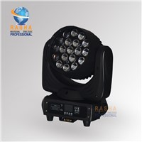 NEW 19pcs*12W Zoom RGBW 4IN1 LED Moving Head Wash,Beam For Theater Studio Light