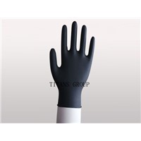 black nitrile exam gloves