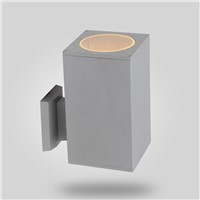 square wall light, up or down light, IP54, CE VDE SAA approved, aluminum housing with tempered glass