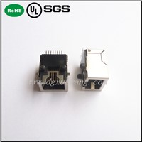 ROHS/UL XUNWANG RJ45 connector Very Low Profile SMT Type PCB Jack Connector
