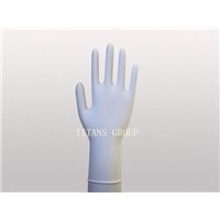 white nitrile exam gloves