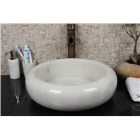 Snow Flower Marble Sink,White Marble Basin,Marble Wash Basin