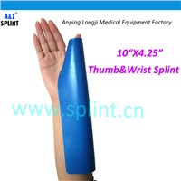 orthopedic wrist thermoplastic malleable curved thumb splint