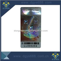 Barcode hologram label long