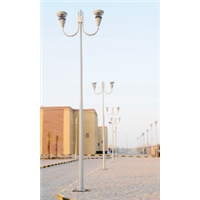 Double arm street lamp pole lighting pole