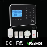 New!! LCD Touch Panel PSTN/GSM Dual Network Intelligent Home Security Alarm Panel