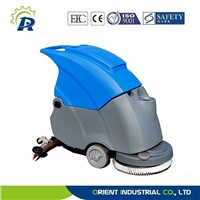 Walk-behind commercial scrubber