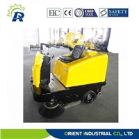 samll floor sweeping machine with two brushes