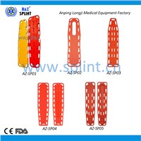 Medical X-ray translucent immobilization spine board