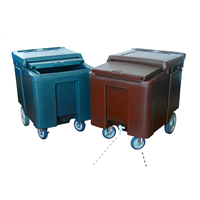 112Litre Roll Ice Caddy with Slide Lid for Hotels